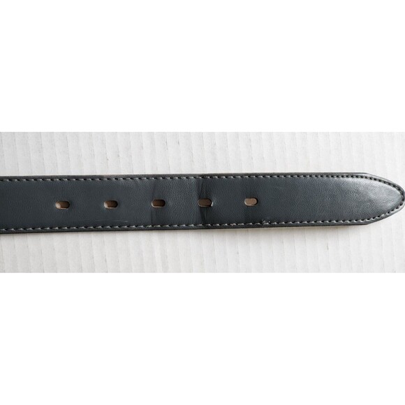 Haband Mens Genuine Bonded Leather Dress Belt 34 Grey Made in USA - Picture 7 of 9